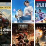Grafika przedstawia różne gry, które miały premierę w 2025 roku. Wymieniamy przykładowo: Kingdom Come: Deliverance 2, Expedition 33, Split Fiction.