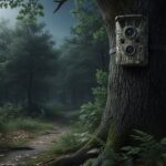 Zestaw fotopułapek w kamuflażu moro z akcesoriami: bateriami, kartami pamięci i panelem solarnym – nowoczesne modele do ochrony domu i działki